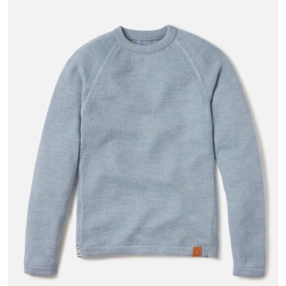 Paka The Original Crew Sweater Sky Blue Alpaca Pullover Knit XXL 2XL